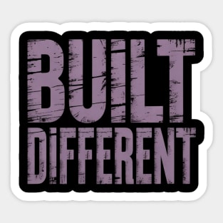 Purple Built Different Purple Color Graphic Purple Sticker